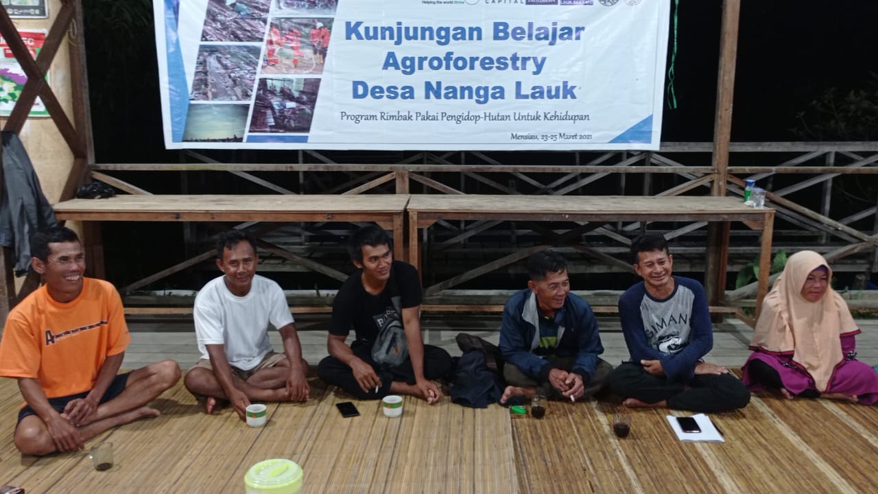 Suasana belajar agroforestry di Pondok Belajar Hutan Desa