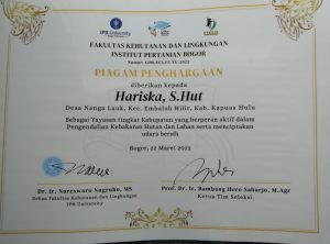 Penghargaan dari IPB Bogor