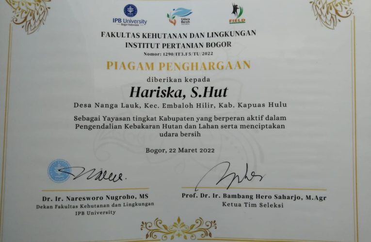 LPHD Lauk Bersatu Dapat Penghargaan dari FKL IPB Bogor